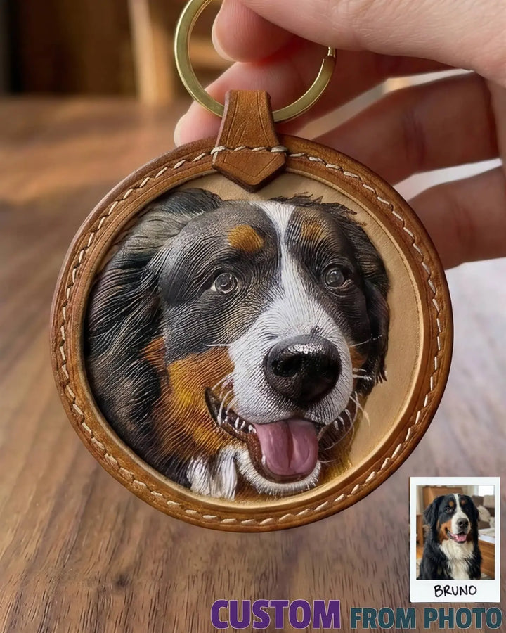 Custom Pet Leather Carving Portraits | Handcrafted Portable Art – Petterna